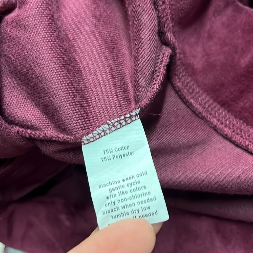 NWT Exertek French Merlot Red Zip Front Velour Jacket - Picture 16 of 16